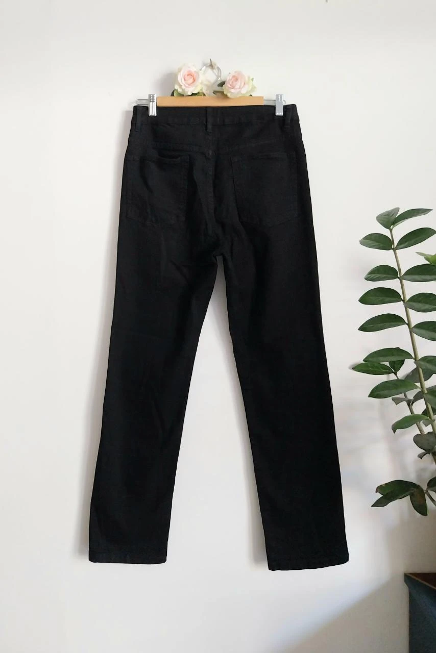 Jeans rectos elásticos negros Monoprix Talla 38 – photo 8